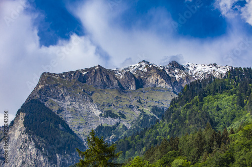 Swiss Alps Raetikon near Maienfeld Switzerland