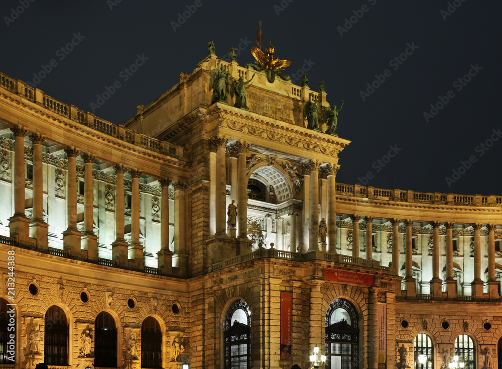 Neue Burg Wing of Hofburg Palace in Vienna. Austria