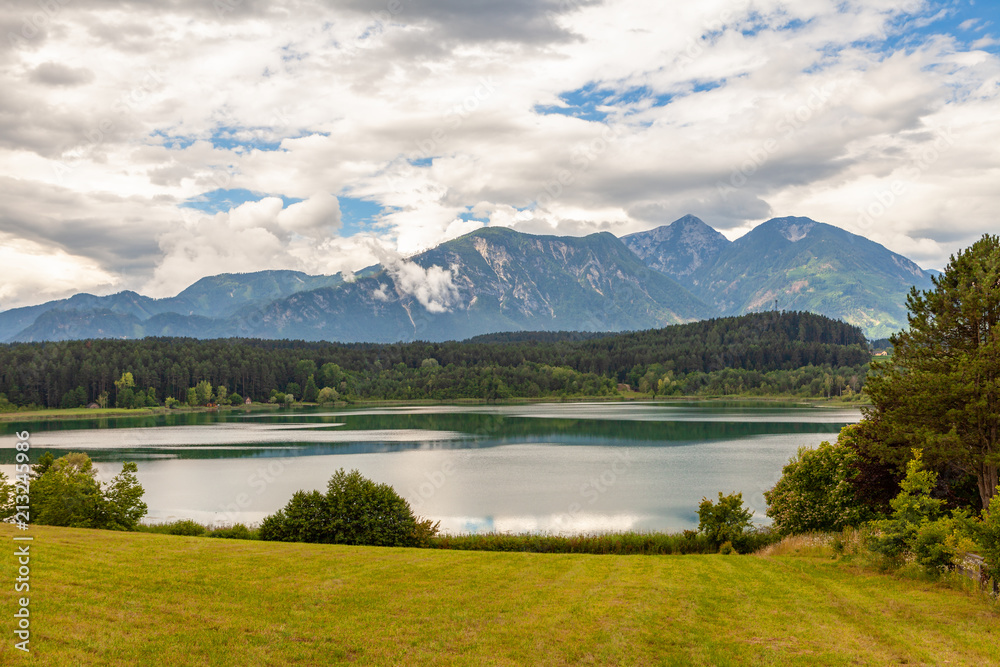 Austria, lake, Alpine mountains