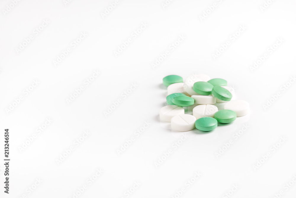 Many pills and vitamins. The concept of medicine, disease, health. Many pills and vitamins. The concept of medicine, disease, health.