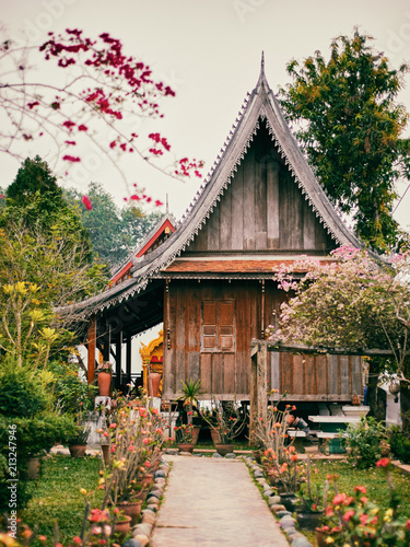 Monks house in Luang Prabang, Laos