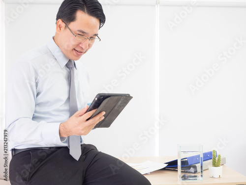 business man working in offee photo