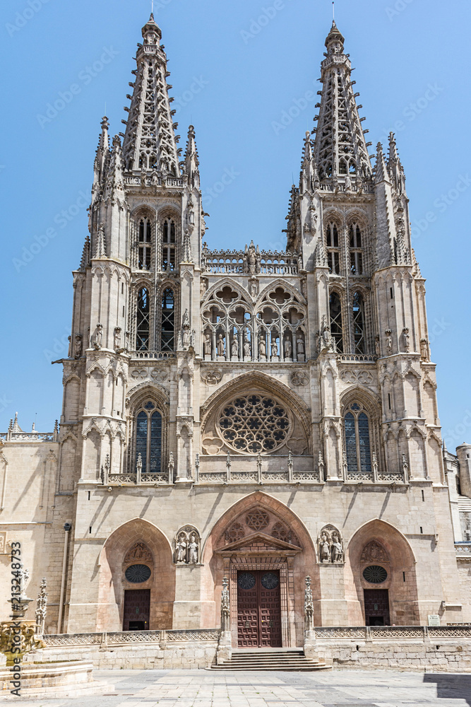 The cathedral of Burgos, one of the most majestic gothic cathedrals in Spain