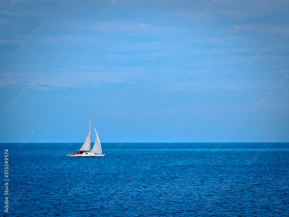 Small sailing boat 