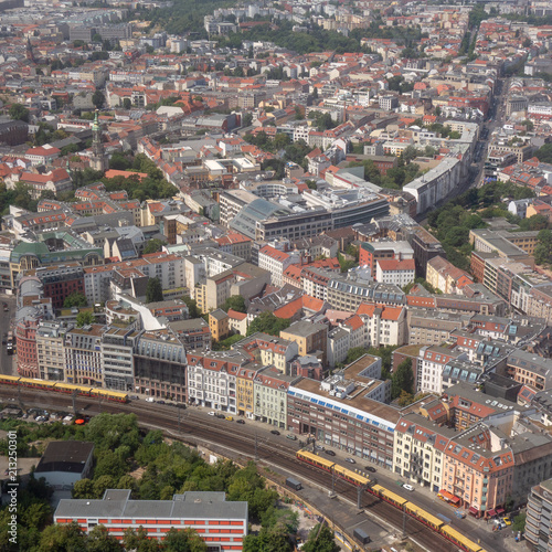 Aussicht auf Berlin aus dem Fernsehturm  Berlin  Deutschland