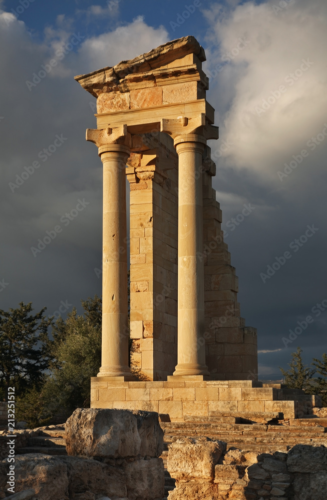 Sanctuary of Apollon Hylatis. Temple of Apollo in Kourion. Cyprus