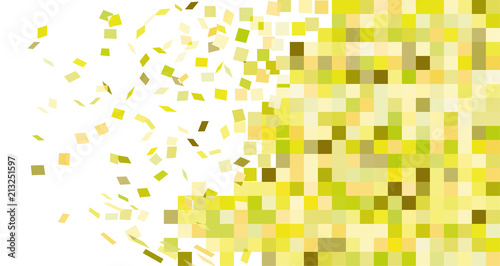 Break wall to tiles fly destruction, flat style