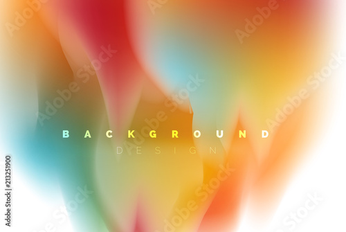 Holographic paint explosion design, fluid colors flow, colorful storm. Liquid mixing colours motion concept, trendy abstract background layout template for business presentation, app wallpaper banner