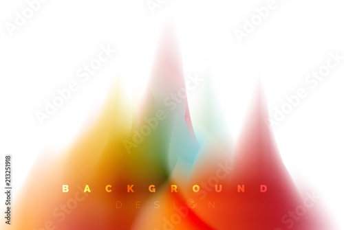 Holographic paint explosion design, fluid colors flow, colorful storm. Liquid mixing colours motion concept, trendy abstract background layout template for business presentation, app wallpaper banner
