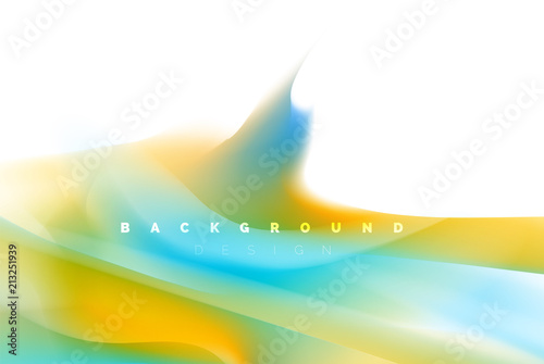Holographic paint explosion design, fluid colors flow, colorful storm. Liquid mixing colours motion concept, trendy abstract background layout template for business presentation, app wallpaper banner