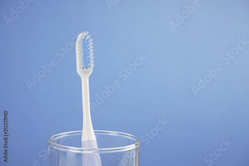 Toothbrush over a plain background