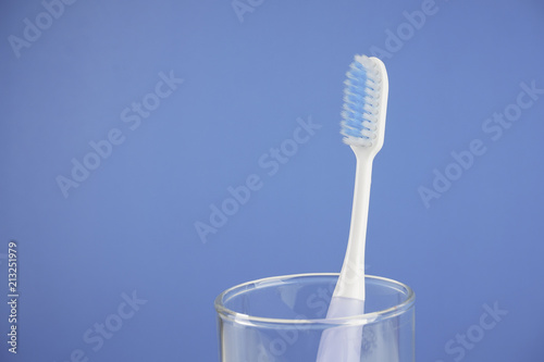 Toothbrush over a plain background