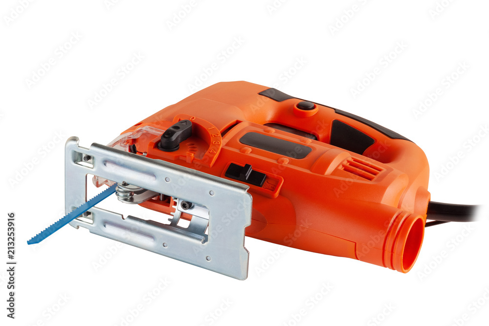 new orange electric jigsaw