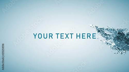 Water Splash Text Reveal