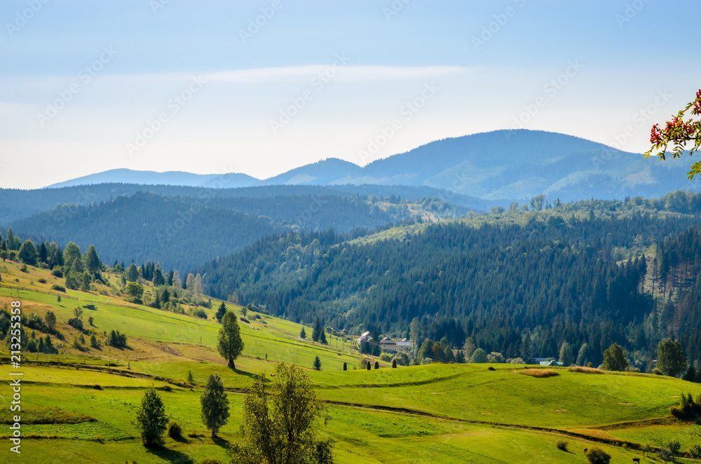 Obraz premium Letni krajobraz gór
