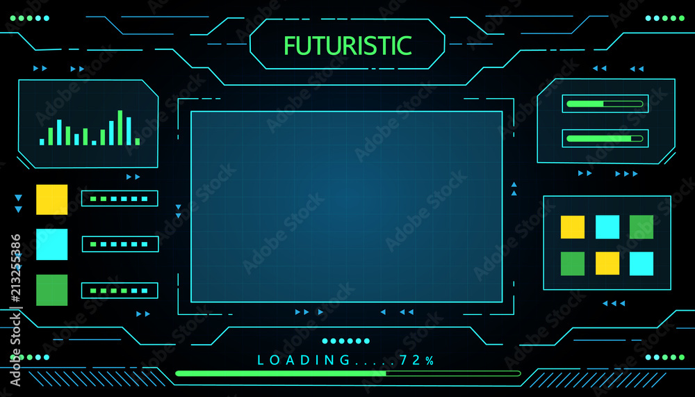 Futuristic interface technology design . Futuristic interface technology design .