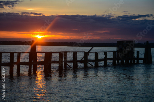 Sunset with Pier © Rebekah Hughes