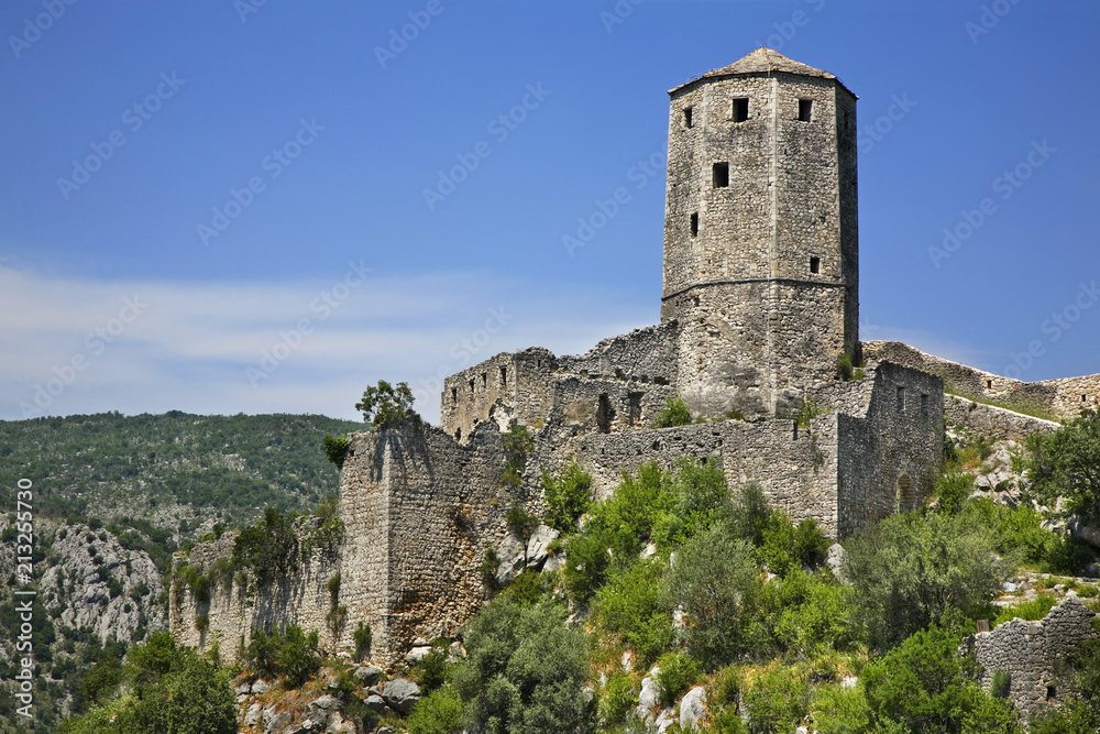 Old tower in Pocitelj. Bosnia and Herzegovina