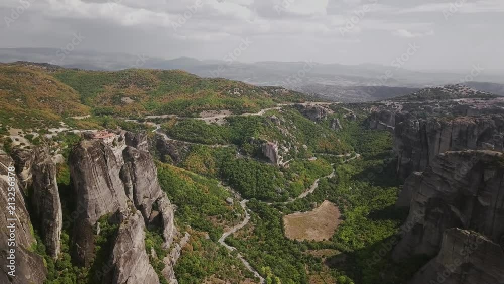 View of the Greek mountain from the quadrocopter View of the Greek mountain from the quadrocopter