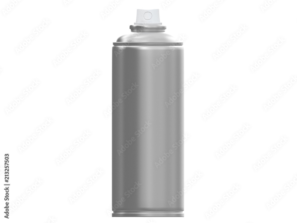 steel spray can for painting template from front or side view isolated on a white background 3d rendering steel spray can for painting template from front or side view isolated on a white background 3d rendering