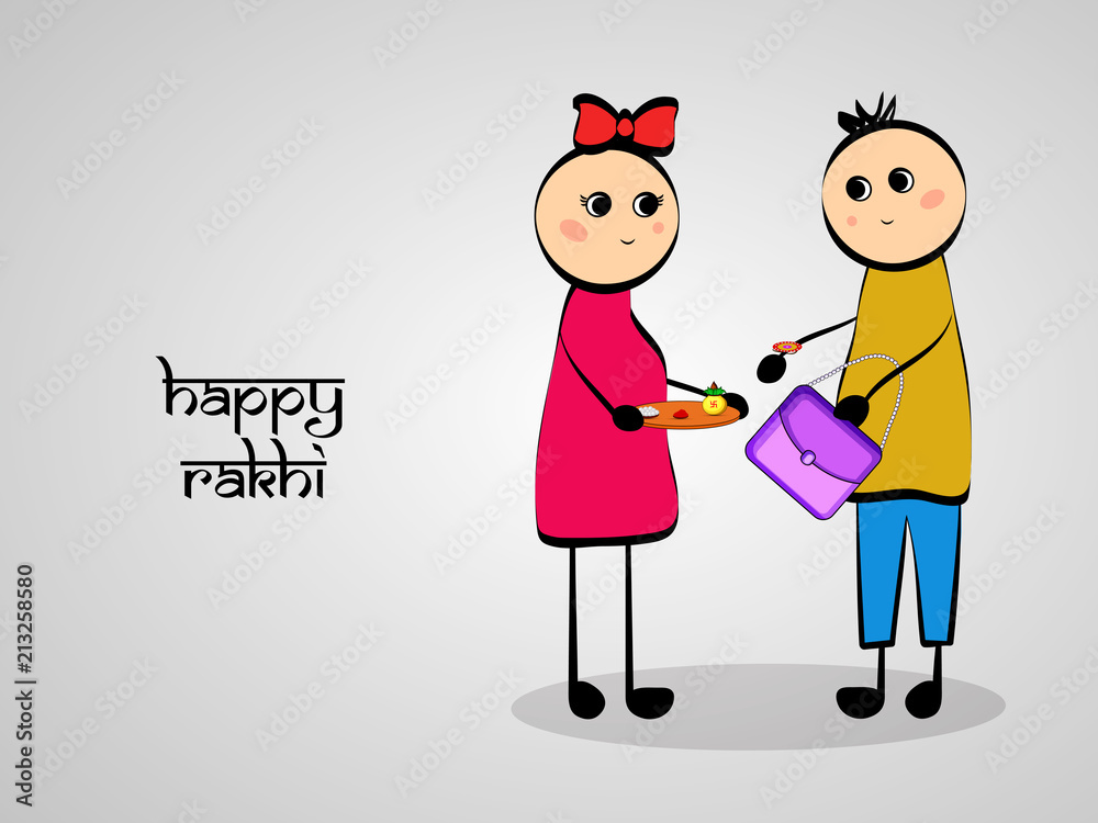 Illustration of background for the occasion of hindu religion festival Raksha Bandhan Illustration of background for the occasion of hindu religion festival Raksha Bandhan