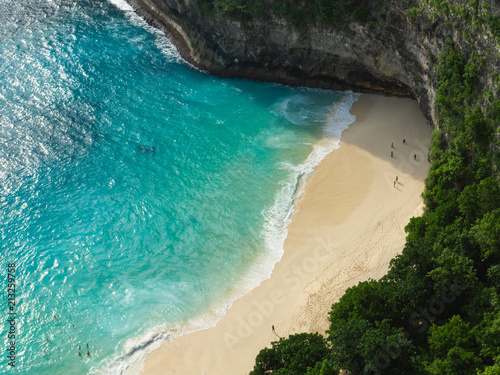 Secret beach at the ocean