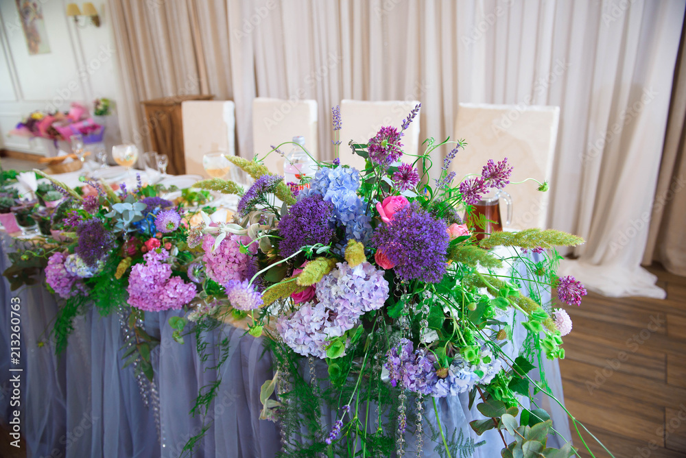 Fototapeta premium wedding banquet in a restaurant