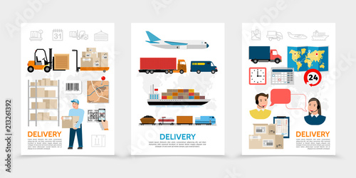 Flat Delivery Posters