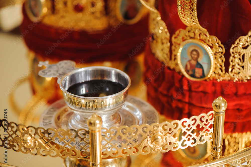 Crown for Wedding in Orthodox church gold