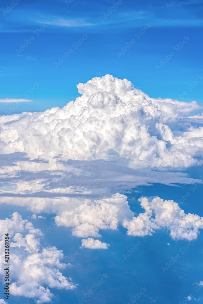 blue sky with white clouds