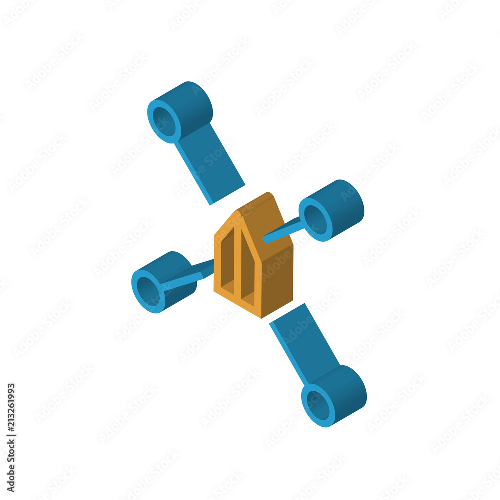 isometric right top view 3D icon isometric right top view 3D icon
