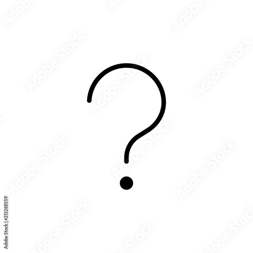 Question mark outline icon