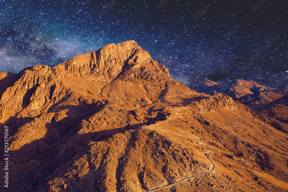 Obraz premium Mount Sinai, Mount Moses in Egypt. Africa