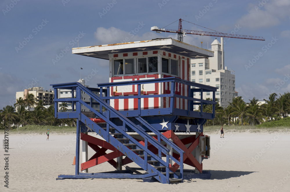 Cabine plage de Miami
