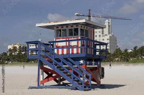 Cabine plage de Miami © jean yves guilloteau