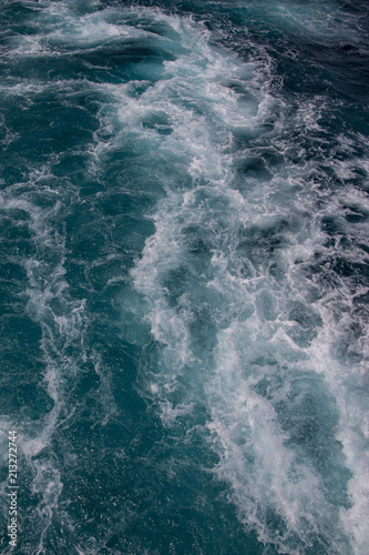 Fototapeta Naklejka Na Ścianę i Meble -  Ocean surface, sea foam on blue ocean, background, MORE OPTIONS ON MY PORTFOLIO 