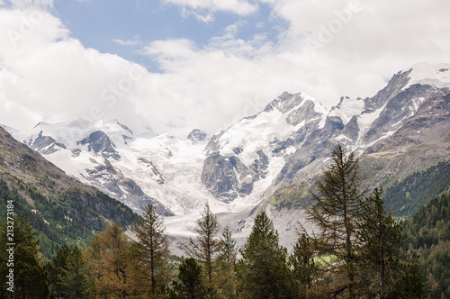 Bernina, Morteratsch, Gletscher, Diavolezza, val Bernina, Piz Bernina, Alpen, Graubünden, Sommer, Schweiz
