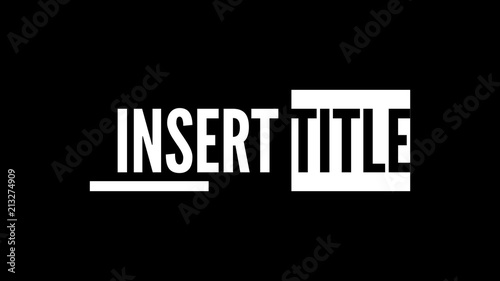 Sliding Title Text