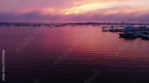 Newport Harbor in the Sunset Fly Up photo