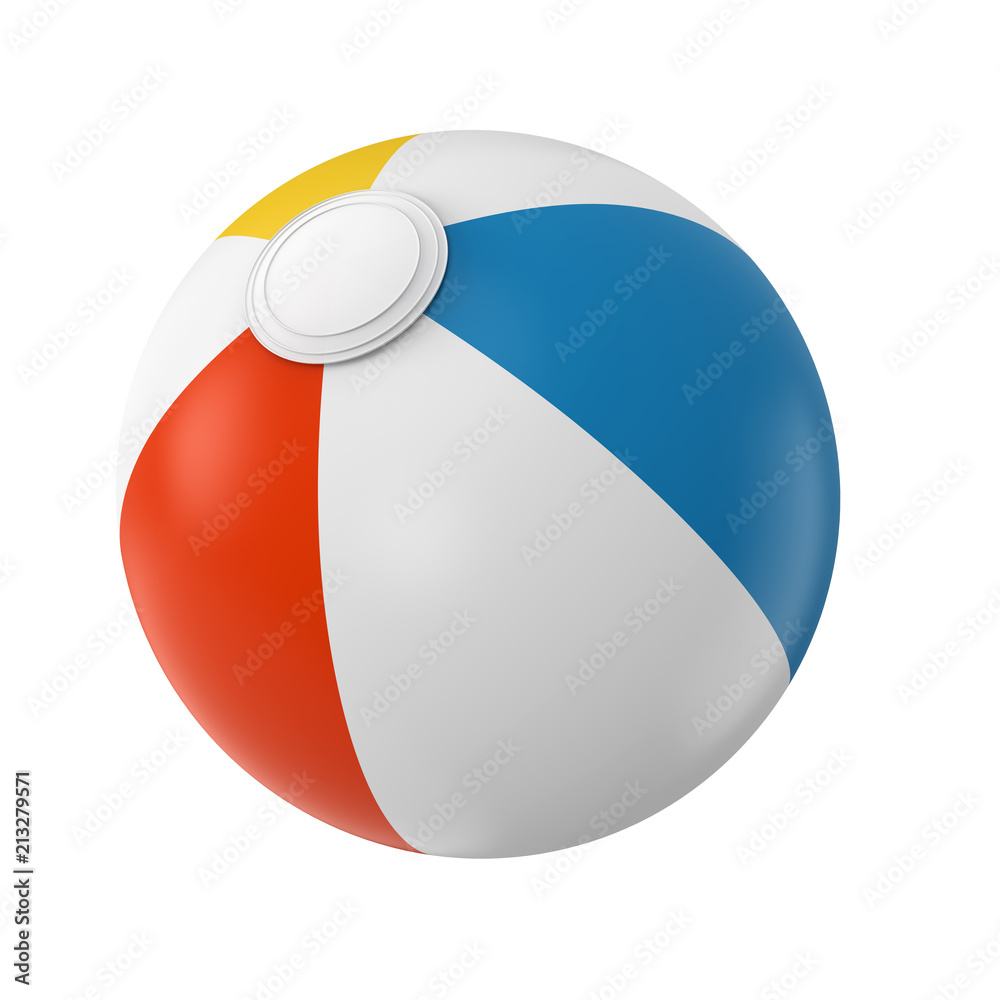 Colorful beach ball studio shot Colorful beach ball studio shot