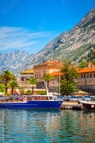 Port in old town Kotor, Montenegro.