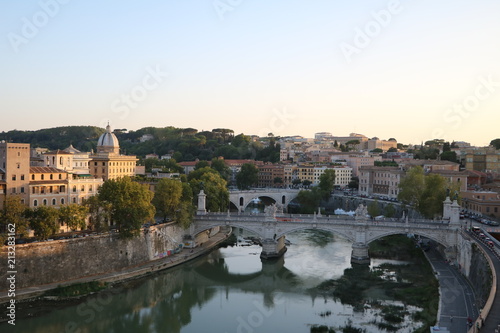 View to Ponte Vittorio Emanuele II in Rome, Italy  © ClaraNila