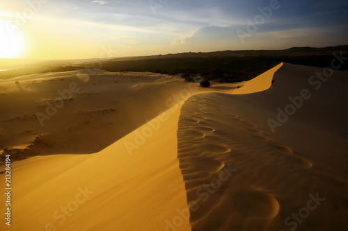 Sand mountains in the desert