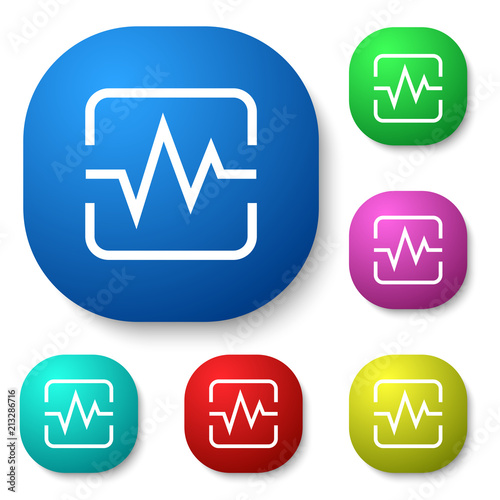 cardiograph outline set