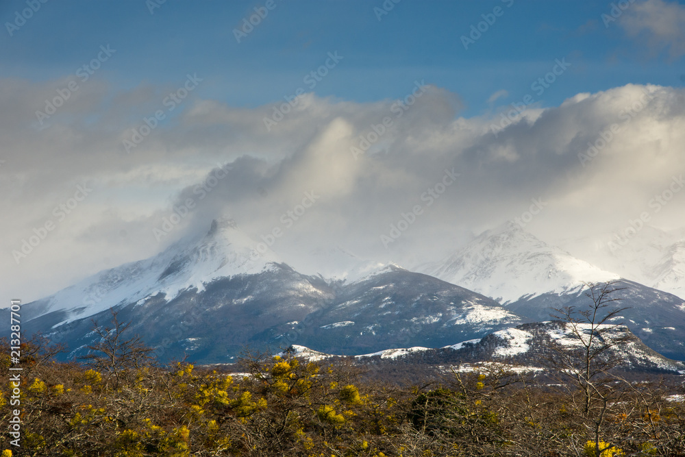Viewpoint Milodon Cave in Winter, Torres Del Paine Nationalpark, Chile Patagonia	