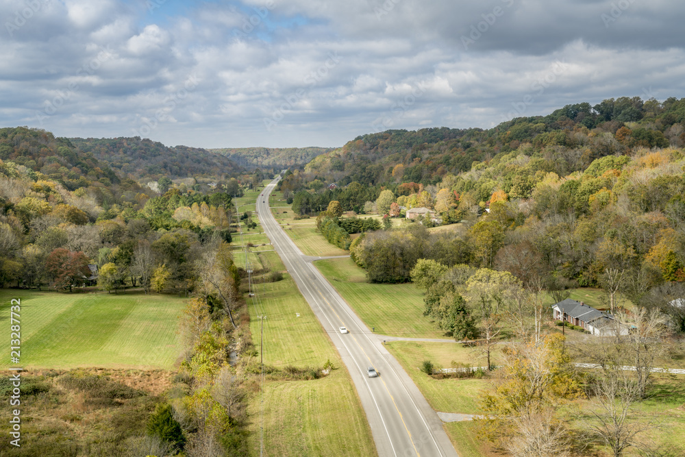 View from Double Arch Bridge at Natchez Trace Parkway