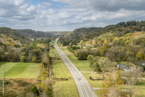 View from Double Arch Bridge at Natchez Trace Parkway