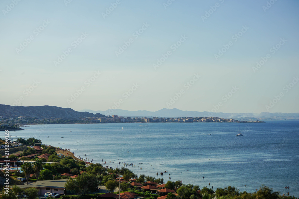 View of Crotone and the sea, Calabria - Italy