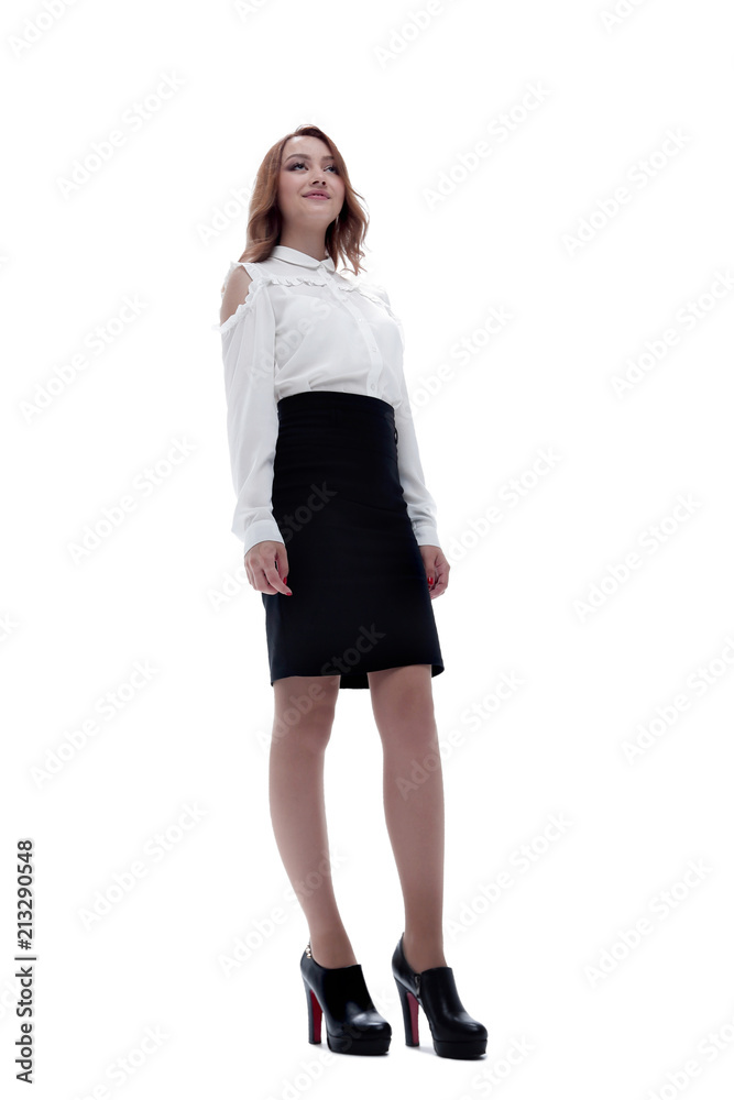 Portrait of young business woman in the office. Portrait of young business woman in the office.