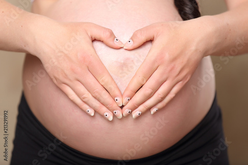 Wallpaper Mural Detailaufnahme Schwangerschaftsbauch Torontodigital.ca